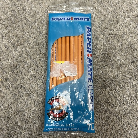 Vintage Paper Mate American Classic Wood Pencils HB#2 2008 New Old Stock - Picture 1 of 5